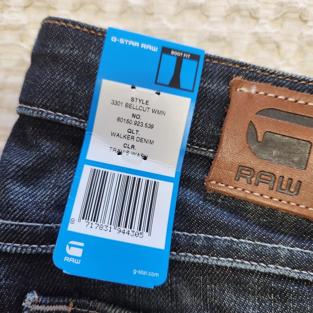 NWT Womens G-star 3301 Bellcut jeans
